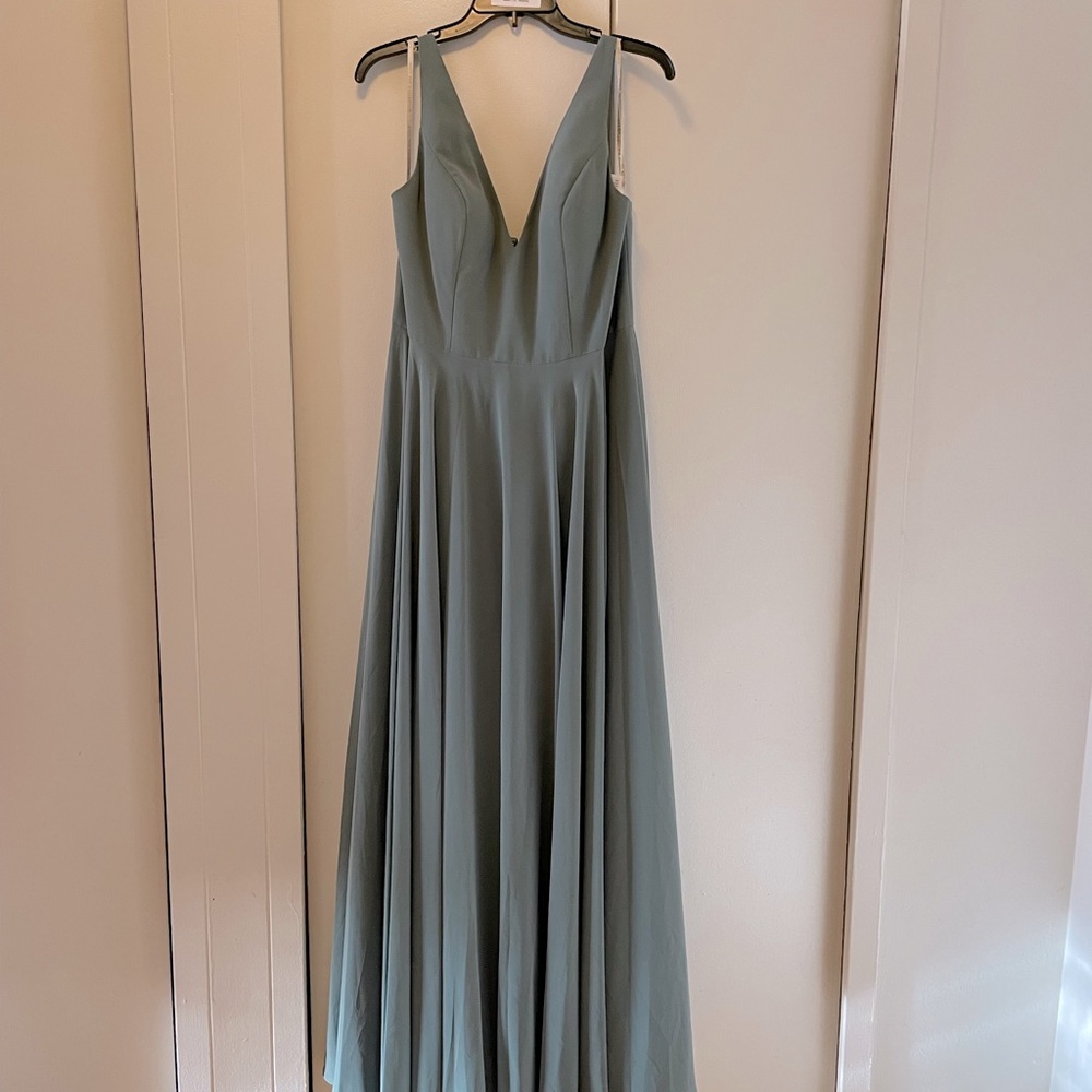 Jenny Yoo Maddi luxe chiffon dress